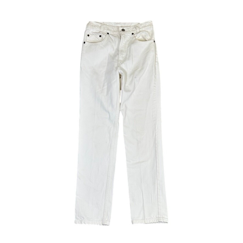 Vintage Levis 501 White Straight Leg Jeans Made in USA W27 L29